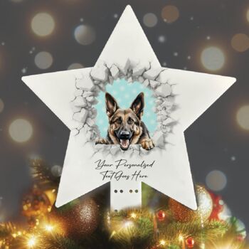 Personalised Christmas German Shepherd Break Through, 9 of 10
