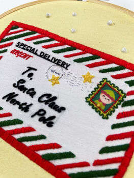 Letter To Santa Embroidery Kit, 3 of 7