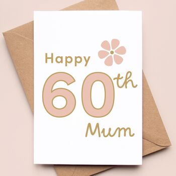 Personalised Flower Birthday Card 40th, 50th, 60th, 70th, 80th, 90th Mum, Daughter, Sister, Grandmother, 4 of 6