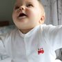 Organic Red Tractor Sleepsuit, thumbnail 4 of 5