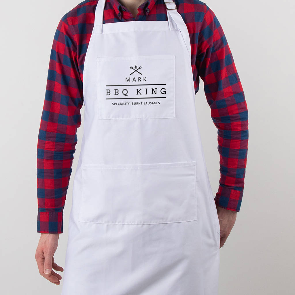 Personalised Bbq Apron For Men By Dust and Things