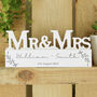 Personalised Mr And Mrs Botanical Wedding Ornament, thumbnail 1 of 2