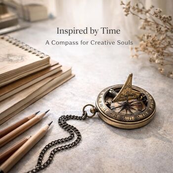 Personalised Bronze Sundial Compass Gift With Chain, 3 of 12