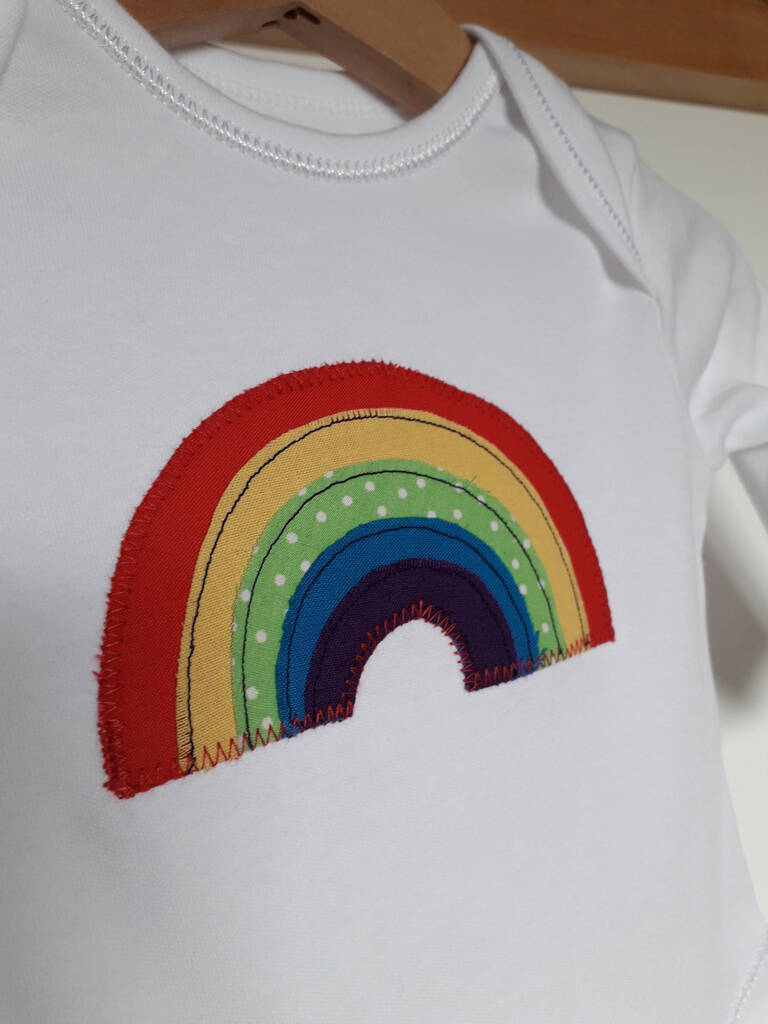 Baby Rainbow Long Sleeve Vest By cabbie kids | notonthehighstreet.com