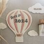 Born In 2024, Hot Air Balloon Nursery Decor, thumbnail 10 of 12