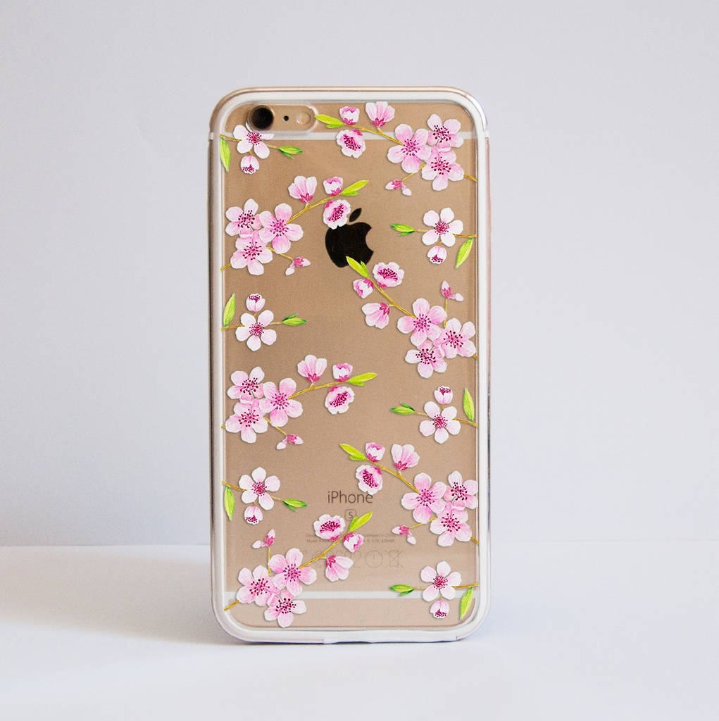 Cherry Blossoms Bumper Phone Case By Dessi Designs | notonthehighstreet.com