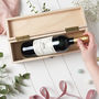 Personalised Wooden Wedding Wine Box, thumbnail 4 of 9