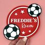 Football Personalised Children's Door Sign, thumbnail 1 of 4