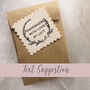 Personalised Garland Free Text Wedding Rubber Stamp, thumbnail 2 of 5