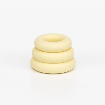 Triple O Candleholder: Pale Yellow, 2 of 5