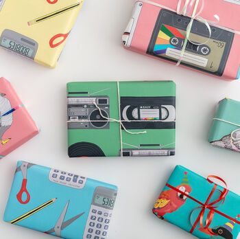 Retro Electronics Wrapping Paper Large Print, 2 of 2