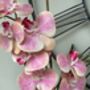 Large Pink Phalenopsis Orchid In Gold Bowl, thumbnail 4 of 7