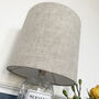 Oatmeal Linen Drum Lampshade, thumbnail 2 of 5