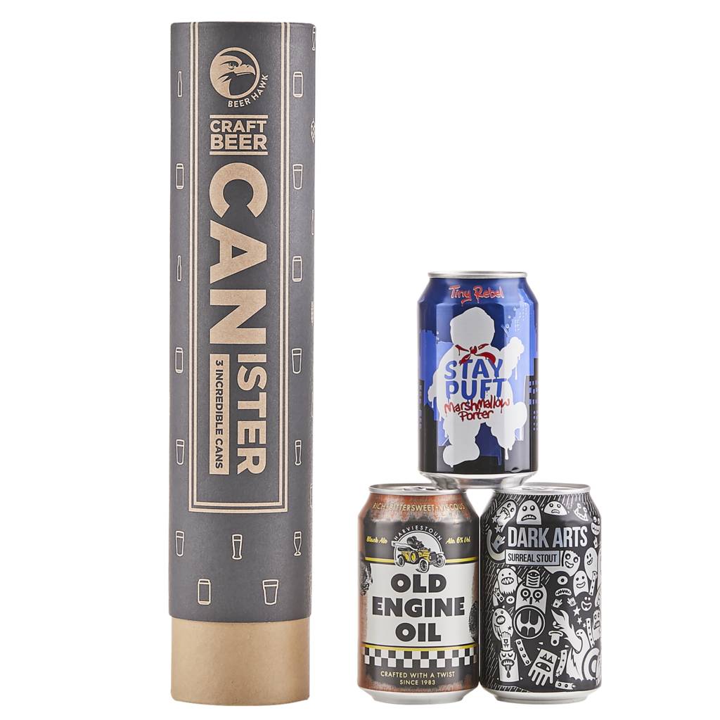 Porter And Stout Beer Canister Gift Idea By Beer Hawk