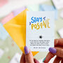 Stay Positive Little Wishes Bracelet And Card, thumbnail 1 of 12
