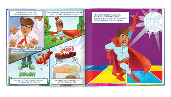Personalised Children's Book, Super Dad, 5 of 8