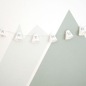 Personalised Fairy Lights In Blue, 2 of 12