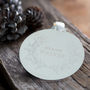 Personalised Mr And Mrs Metal Disc Wreath Decoration, thumbnail 2 of 3