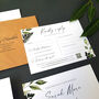 Greenery Wreath Wedding Invitations With Inserts Sample, thumbnail 7 of 8