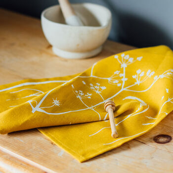 Hedgerow Flowers Linen Napkins Set Of Two, 3 of 3