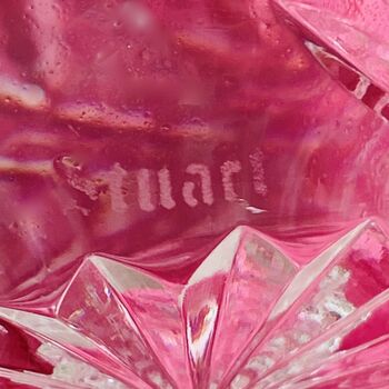 Antique Olive Oil / Vinegar Decorative Stuart Crystal Glass Bottle ~ 14, 8 of 9