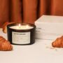 Croissant Scented Three Wick Candle | Luxury Candle, thumbnail 2 of 2