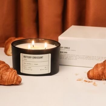 Croissant Scented Three Wick Candle | Luxury Candle, 2 of 2