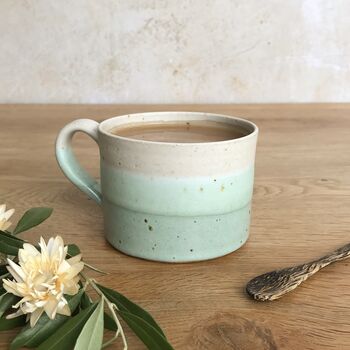 Handmade Short Mug In Calm Waters, 5 of 6