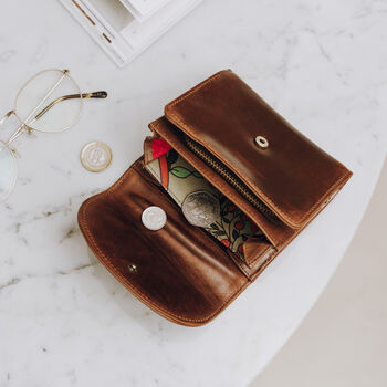 Small Brown Leather Purse, 3 of 4