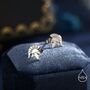 Sterling Silver Spartan Helmet Stud Earrings, thumbnail 3 of 12