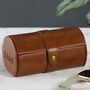 Luxury Personalised Tan Double Watch Box, thumbnail 1 of 10