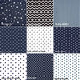 Navy And Grey Full Name Fabric Letters, thumbnail 6 of 6