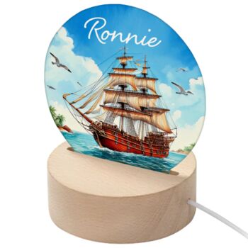 Personalised Kid's Round LED Night Light, 5 of 12