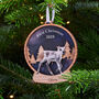 Heritage Baby Reindeer Snow Globe First Christmas Decoration, thumbnail 2 of 7
