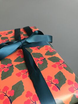 Holly Christmas Wrapping Paper, 2 of 7