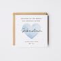 Welcome To The World Card, Personalised New Baby Girl Card Date/Weight, thumbnail 3 of 4