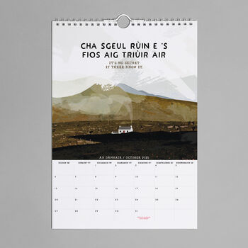 'Gaelic' 2025 Scottish Calendar, 2 of 6