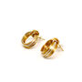 Hoop Stud Aphrodite Earrings Gold | Silver | Blended, thumbnail 3 of 5
