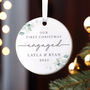 Personalised First Christmas Engaged Bauble, thumbnail 2 of 3