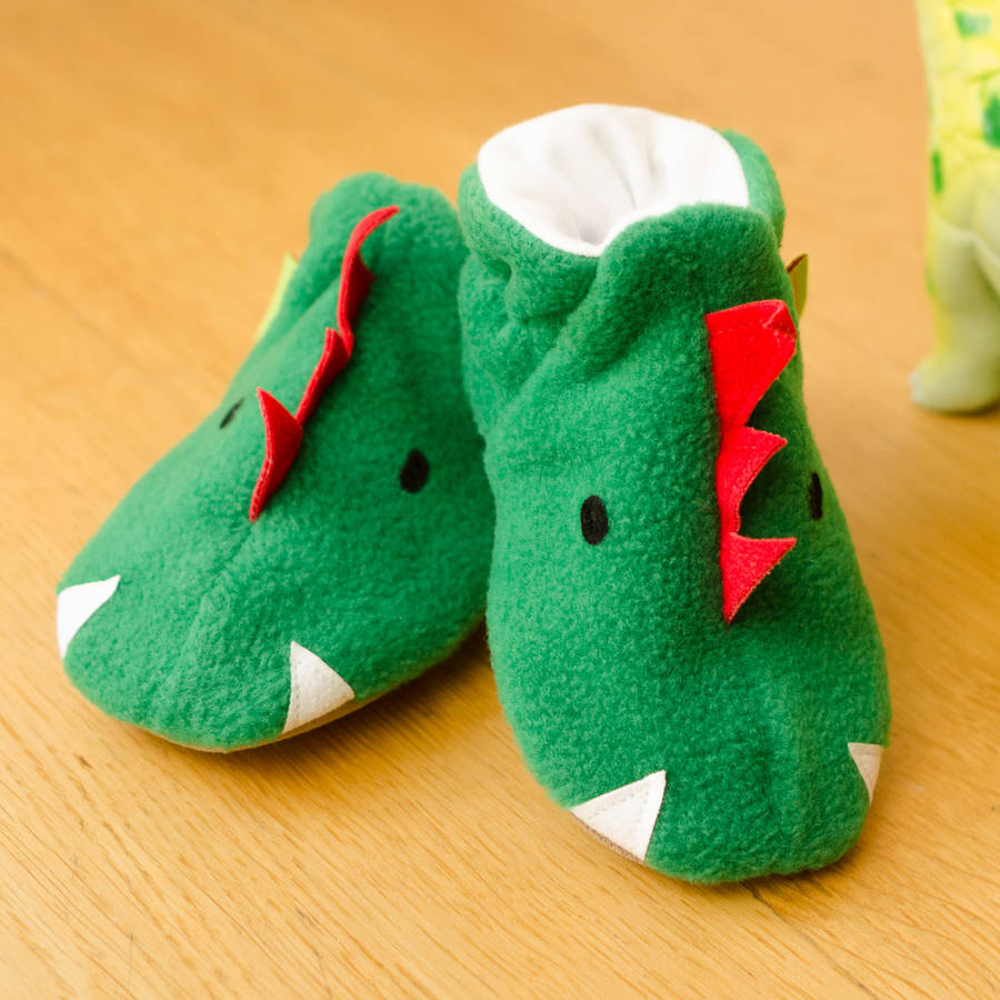 Dinosaur Baby Shoes And Toddler Slippers, 1 of 6