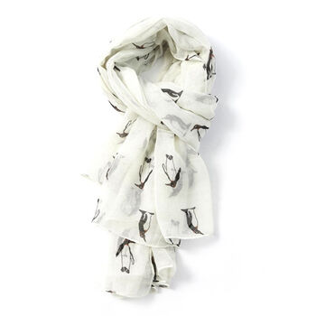 Penguins Print Scarf, 6 of 9