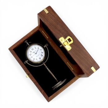 Personalised 6th Anniversary Bronze Desk Clock, 2 of 12