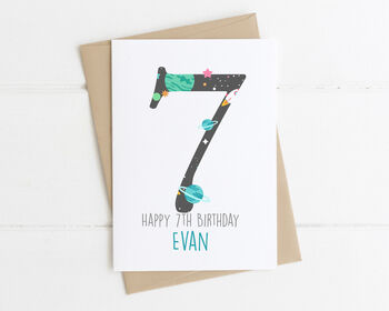 Personalised Children's Birthday Card Space, 6 of 8