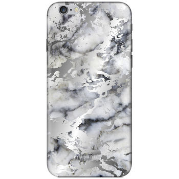 Silver Chrome White Marble iPhone Case, 2 of 2