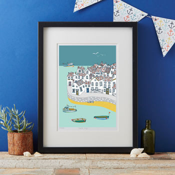 Coastal Village Art Print, 3 of 3