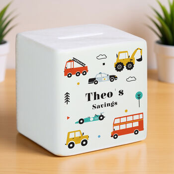 Personalised Vehicles Money Box, 3 of 5