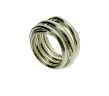 Silver Or Gold Vermeil Coiled Ring, 2 of 6