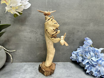 Handmade Carved Bumblebee Sculpture Ornament, 2 of 10