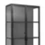 Black Iron And Glass Cabinet, thumbnail 2 of 2