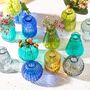 Multicoloured Vintage Style Glass Bud Vase, thumbnail 3 of 3